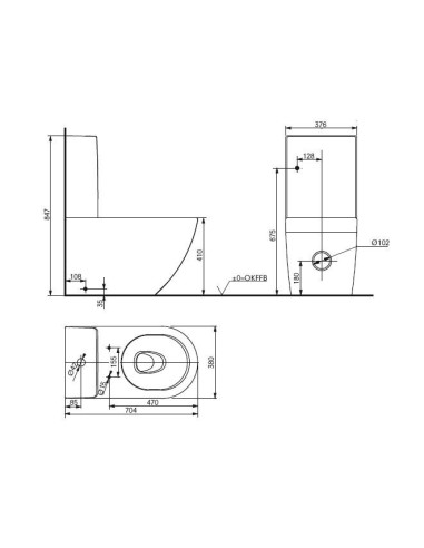 WC posé au sol NC TOTO