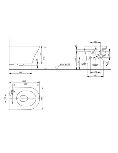 Cuvette WC susp. MH (prises... 2