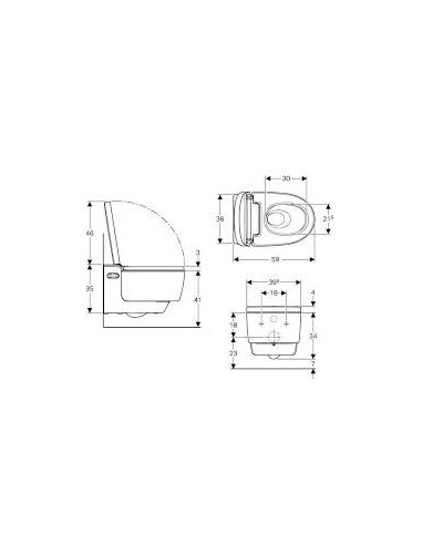 WC suspendu AquaClean Maïra Comfort WC suspendu AquaClean Maïra Comfort