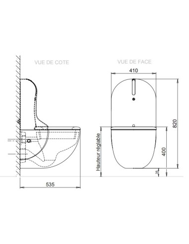 WC auto-nettoyant Hygiseat design...