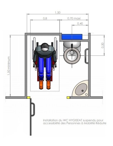 WC auto-nettoyant Hygiseat design...