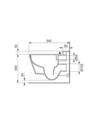 Cuvette WC suspendue TECEOne Cuvette WC suspendue TECEOne