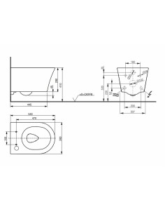 Cuvette WC susp. GP (prises... 2