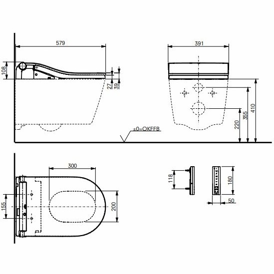 Schéma technique coté du pack