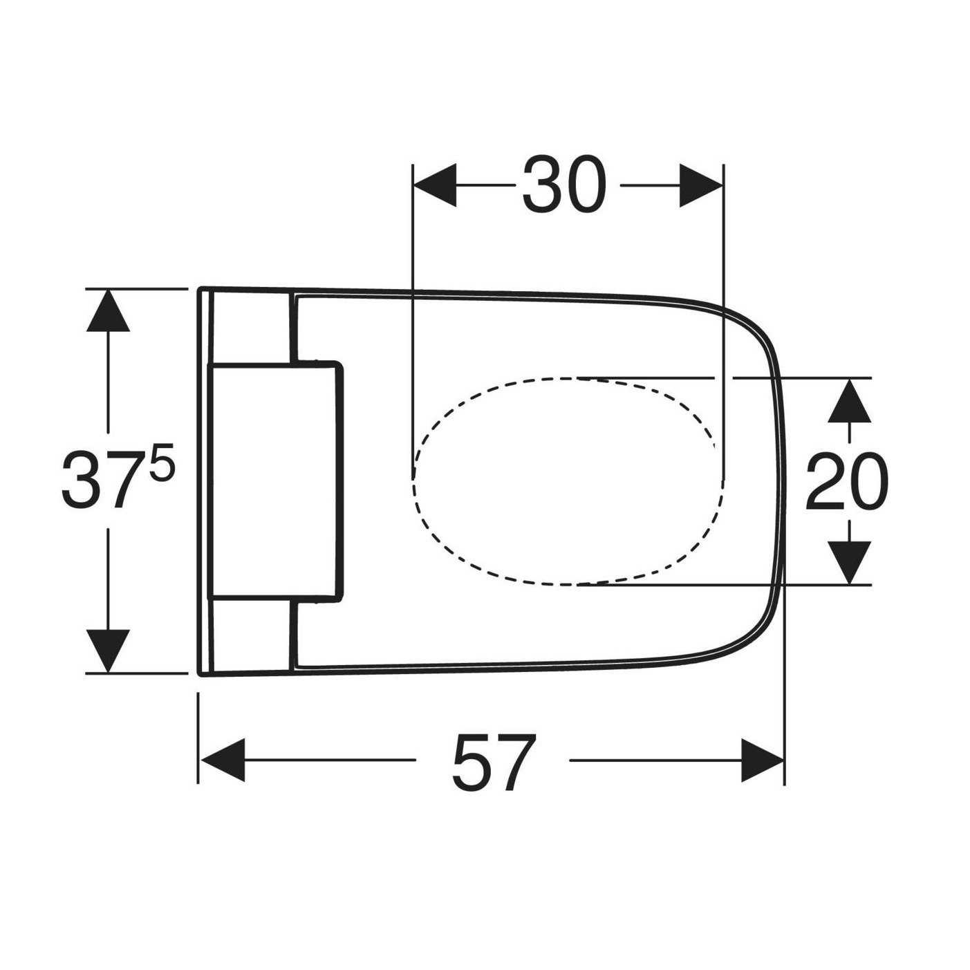 SELA CARRE AquaClean GEBERIT dessin